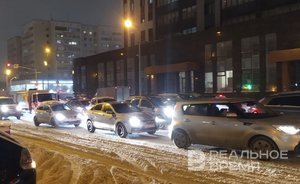 В Казани — первые за осенне-зимний период 10-балльные пробки