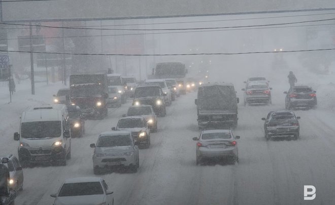 МЧС Татарстана предупредило о метели и сильном снеге в выходные