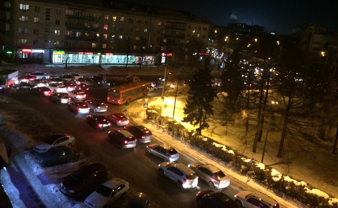 Пробки в Казани достигли 7 баллов