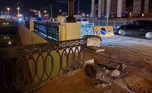 В Казани завершают ремонт подпорной стены на Булаке