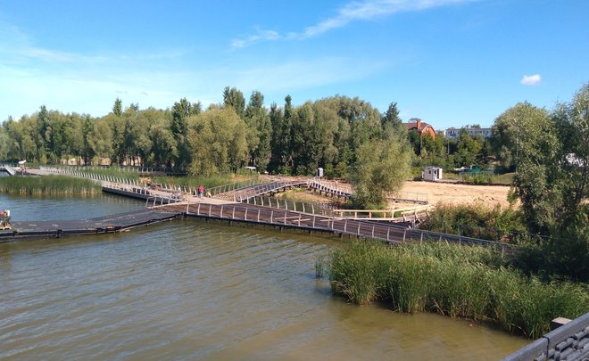 В Казани продолжается строительство второй очереди набережной озера Кабан — фото