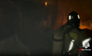 В Тукаевском районе Татарстана потушили крупный пожар на площади 290 кв. метров