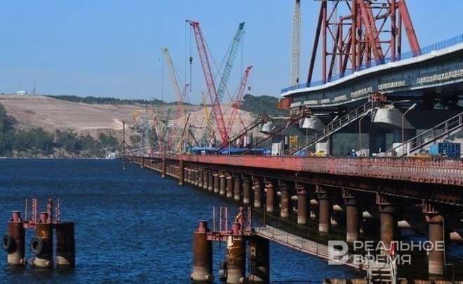 На М-12 завершили надвижку последнего пролета левой нитки моста через Волгу