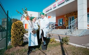 СИБУР озеленил территорию двух казанских детсадов