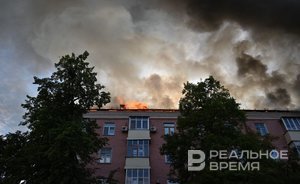 В Казани локализовали пожар в жилом доме на улице Чехова