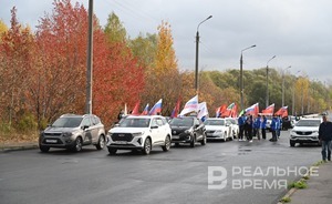 В Казани проходит автопробег «Команда Путина»