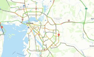 В Казани наблюдаются пробки в девять баллов