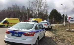 Появилось видео лобового столкновения иномарок в Татарстане, в котором погибли три человека