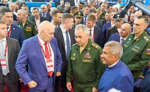 Сергею Шойгу и Денису Мантурову показали экспозицию Татарстана на военно-техническом форуме «Армия-2023»