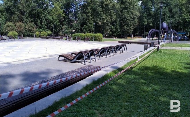 В казанском парке Горького выключили «поющие» фонтаны