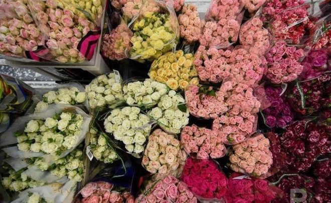 Стоимость цветов в Казани в преддверии 8 Марта возросла на 50%
